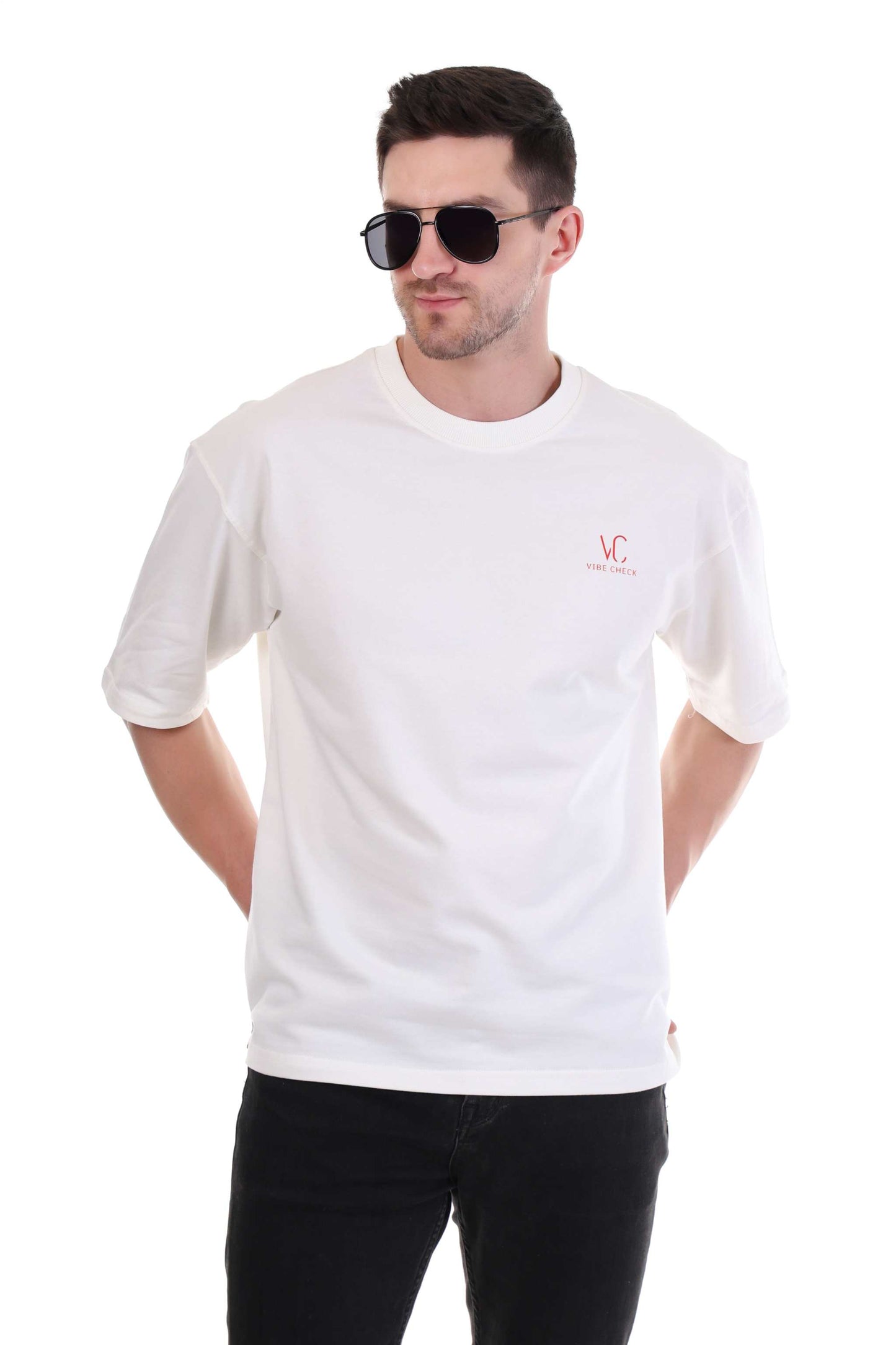Fun Oversized T-shirt – Favourite Child Back Design in White